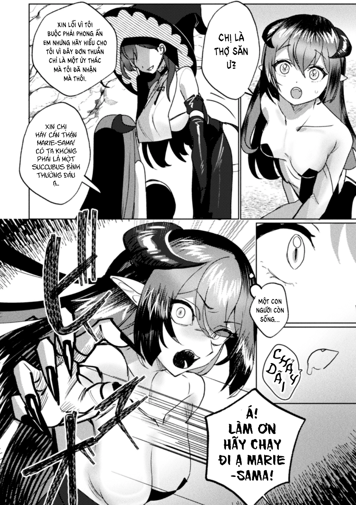 HentaiVN.net - Ảnh 4 - 2D Comic Magazine Succubus Yuri H Vol.3 - 2. Ma pháp sư tối thượng vs Succubus tối cao, trận đối đầu bách hợp trực tiếp