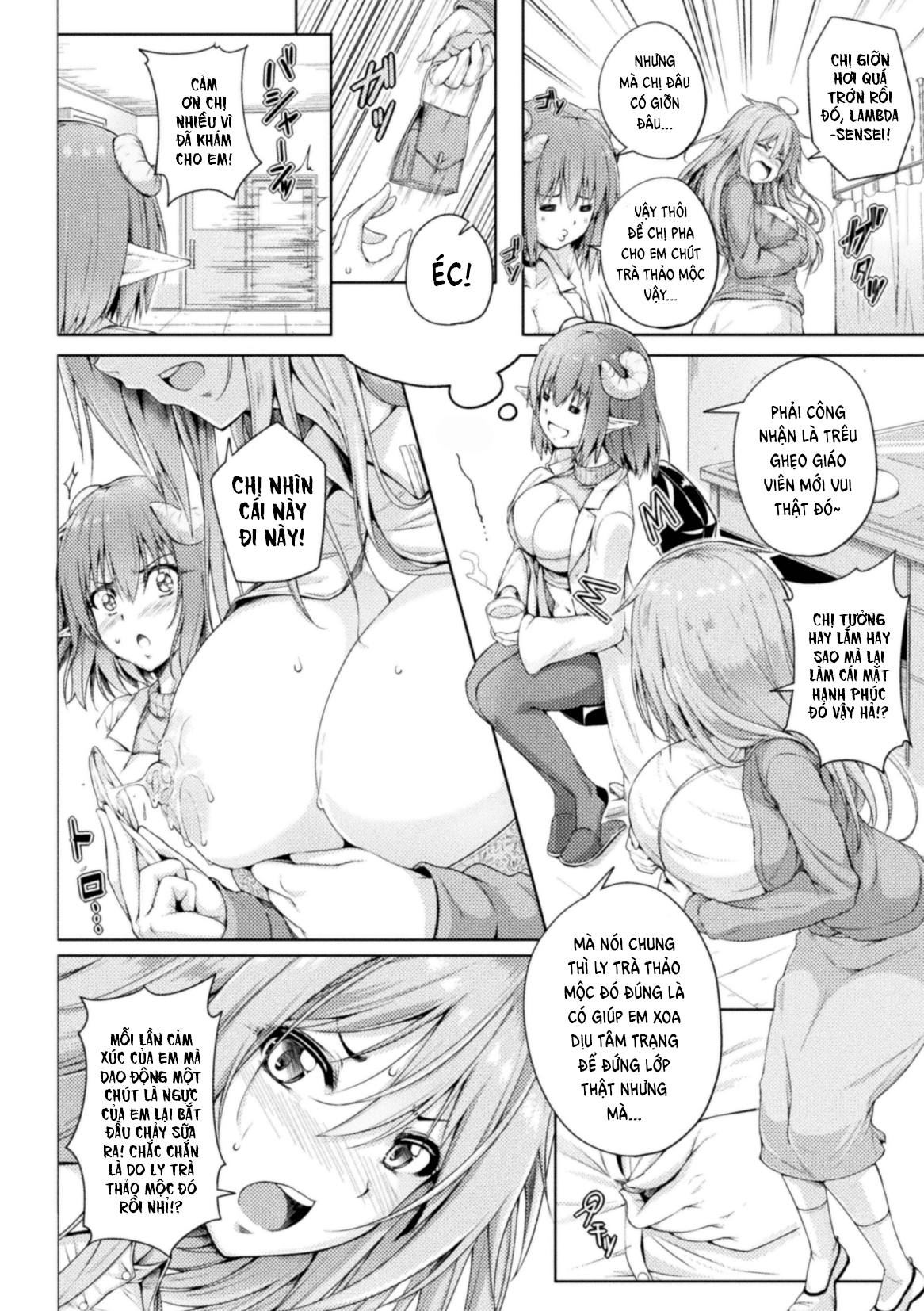 HentaiVN.net - Ảnh 10 - 2D Comic Magazine Succubus Yuri H Vol.3 - 3.Bác sĩ Lambda của phòng y tế