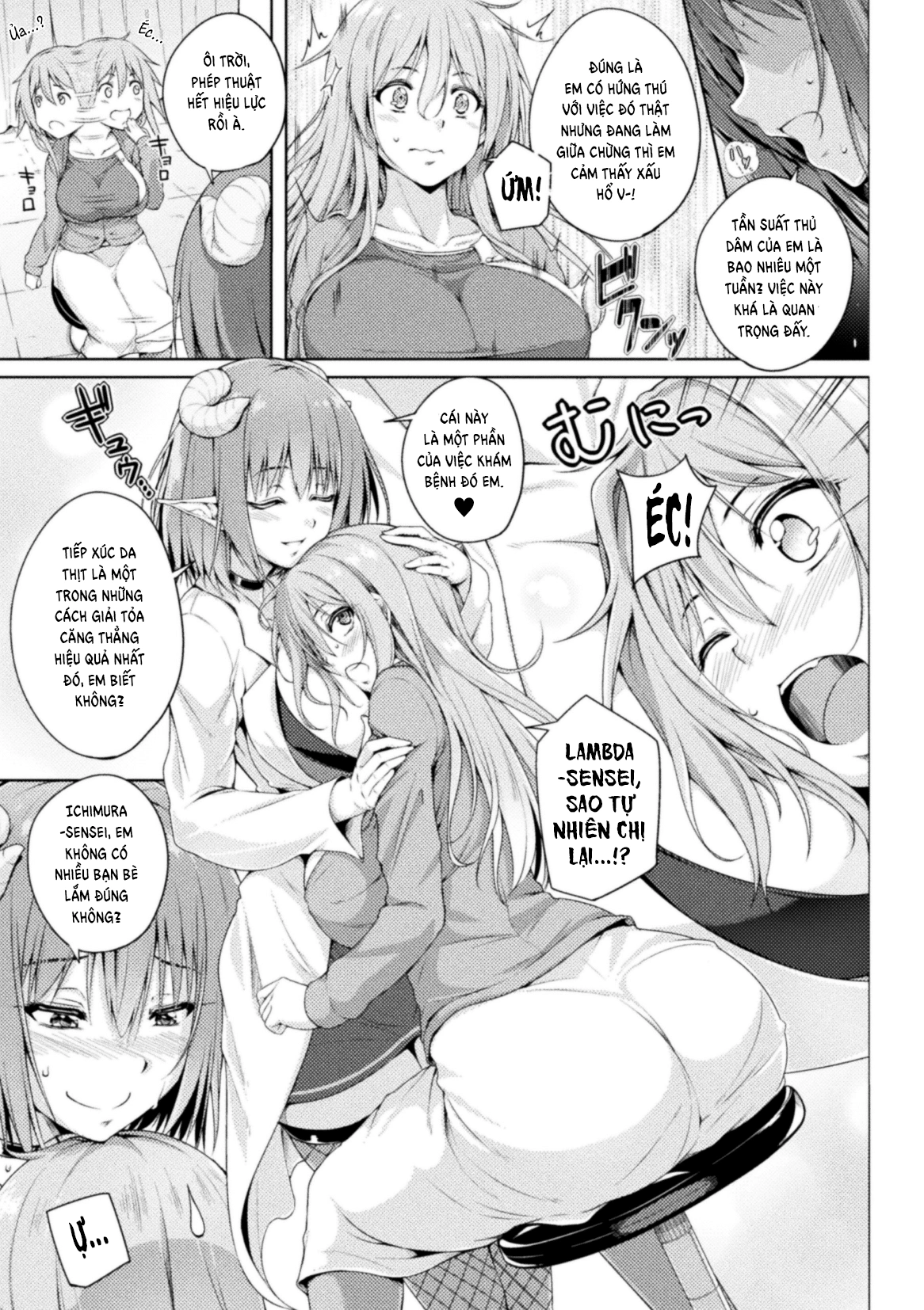 HentaiVN.net - Ảnh 5 - 2D Comic Magazine Succubus Yuri H Vol.3 - 3.Bác sĩ Lambda của phòng y tế