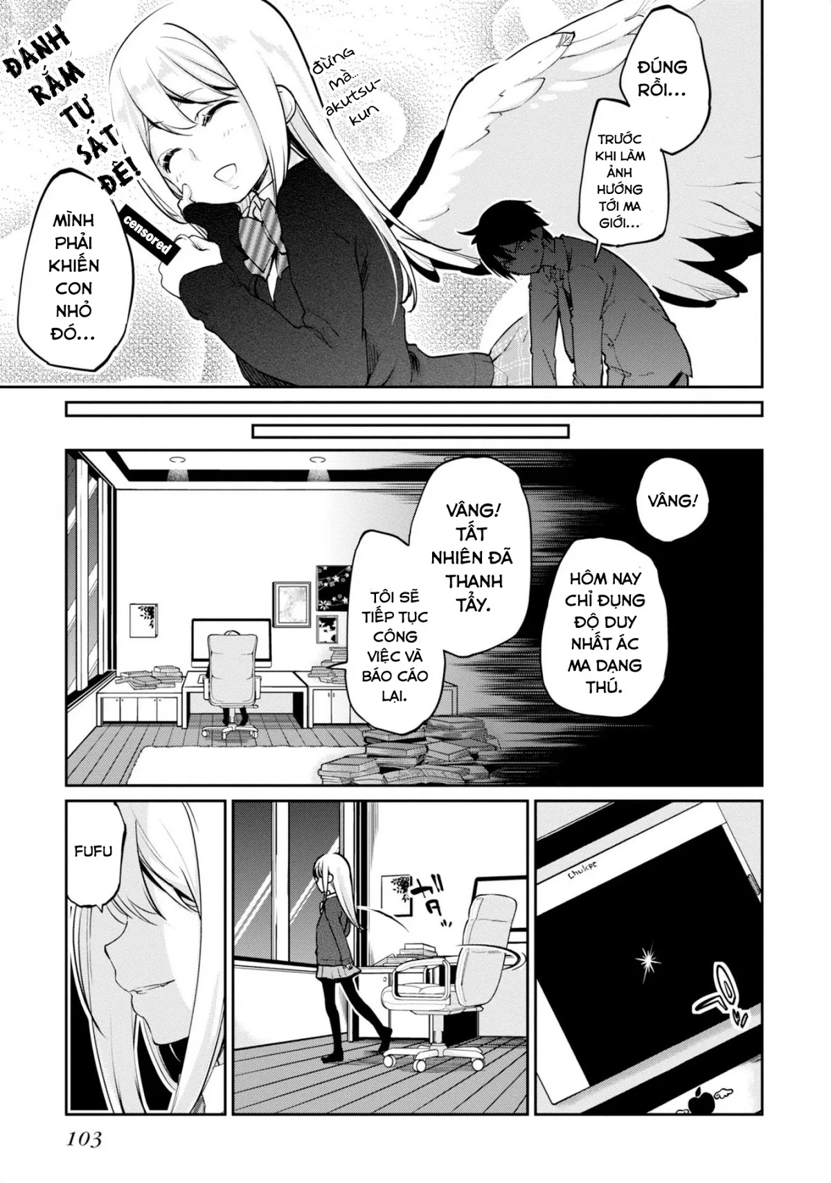 HentaiVN.net - Ảnh 33 - Con quỷ ngu ngốc dám nhờn với các chị thiên thần [Oroka na Tenshi wa Akuma to Odoru; The Foolish Angel Dances with Demons] - Chap 2