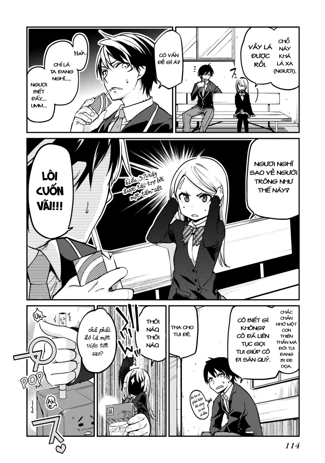 HentaiVN.net - Ảnh 3 - Con quỷ ngu ngốc dám nhờn với các chị thiên thần [Oroka na Tenshi wa Akuma to Odoru; The Foolish Angel Dances with Demons] - Chap 7.5