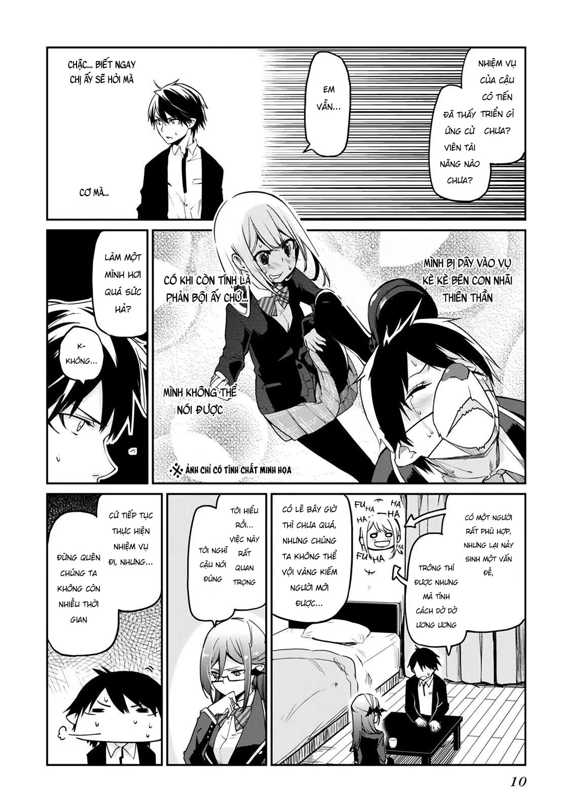HentaiVN.net - Ảnh 13 - Con quỷ ngu ngốc dám nhờn với các chị thiên thần [Oroka na Tenshi wa Akuma to Odoru; The Foolish Angel Dances with Demons] - Chap 9