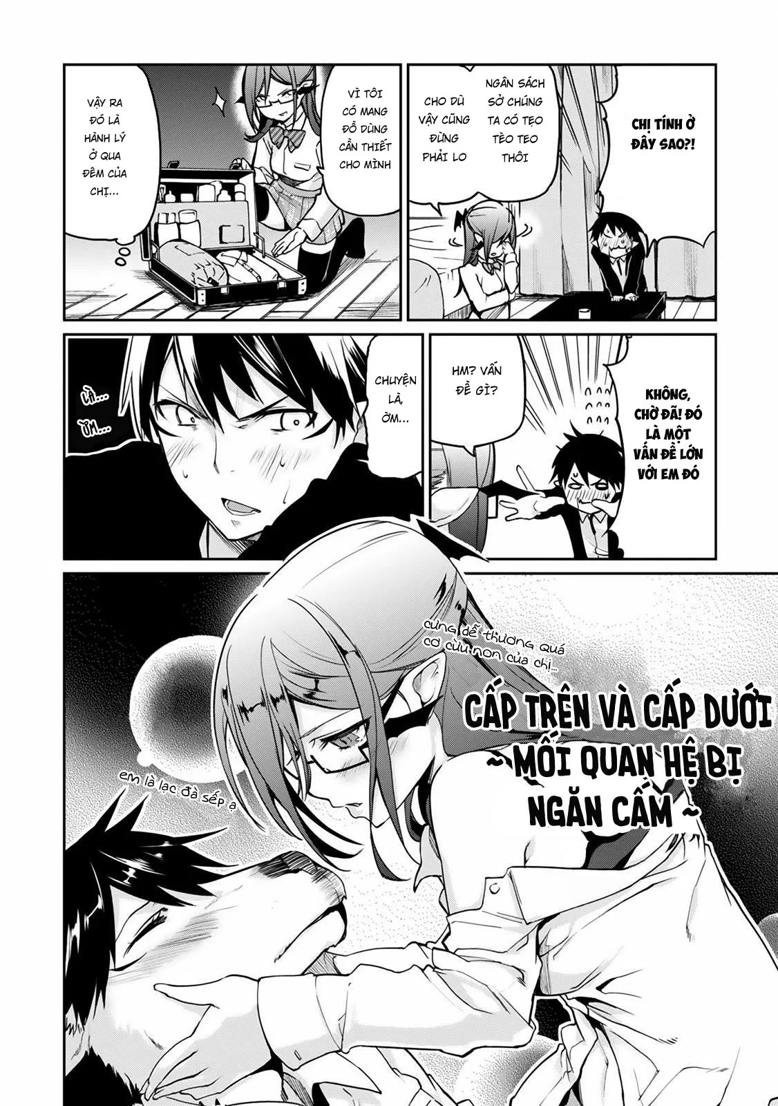 HentaiVN.net - Ảnh 15 - Con quỷ ngu ngốc dám nhờn với các chị thiên thần [Oroka na Tenshi wa Akuma to Odoru; The Foolish Angel Dances with Demons] - Chap 9