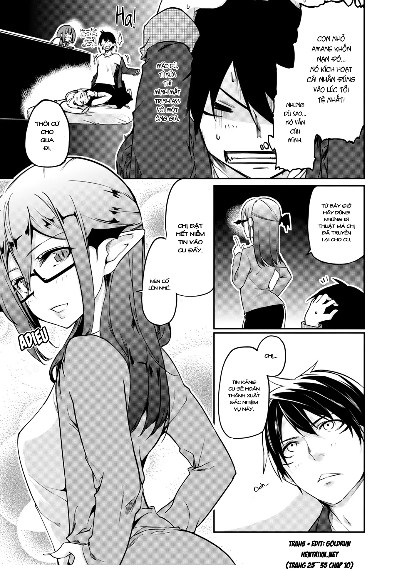 HentaiVN.net - Ảnh 33 - Con quỷ ngu ngốc dám nhờn với các chị thiên thần [Oroka na Tenshi wa Akuma to Odoru; The Foolish Angel Dances with Demons] - Chap 10