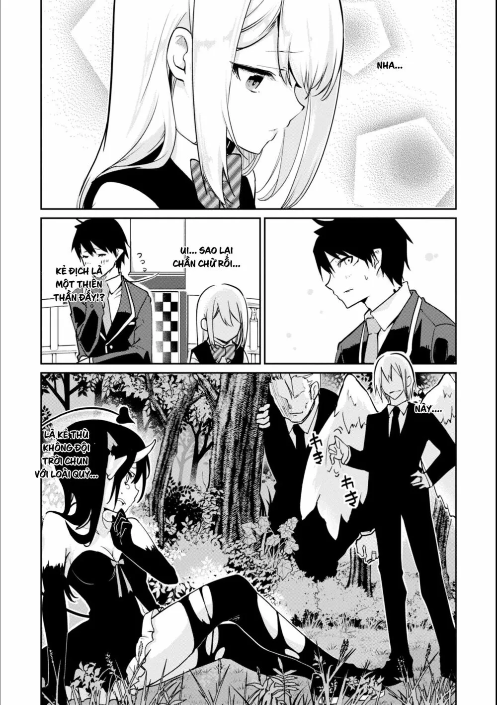 HentaiVN.net - Ảnh 19 - Con quỷ ngu ngốc dám nhờn với các chị thiên thần [Oroka na Tenshi wa Akuma to Odoru; The Foolish Angel Dances with Demons] - Chap 15