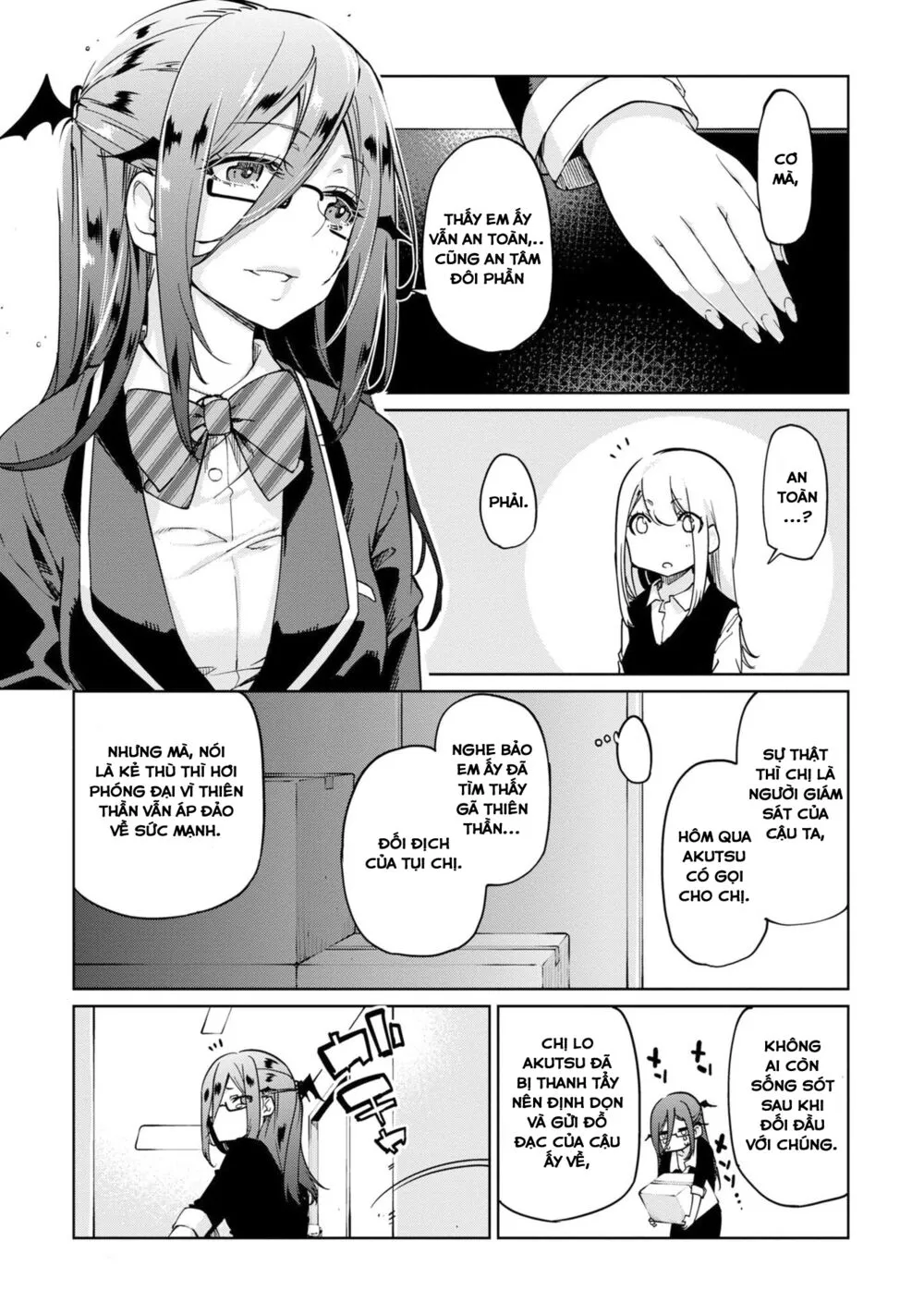 HentaiVN.net - Ảnh 14 - Con quỷ ngu ngốc dám nhờn với các chị thiên thần [Oroka na Tenshi wa Akuma to Odoru; The Foolish Angel Dances with Demons] - Chap 34