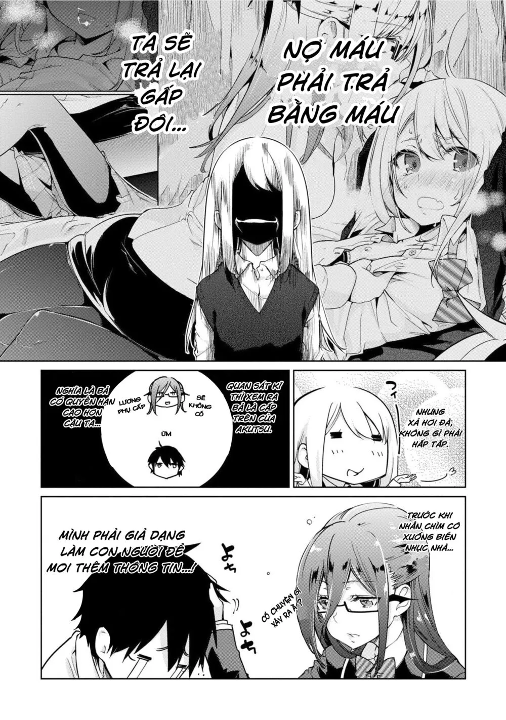HentaiVN.net - Ảnh 9 - Con quỷ ngu ngốc dám nhờn với các chị thiên thần [Oroka na Tenshi wa Akuma to Odoru; The Foolish Angel Dances with Demons] - Chap 34