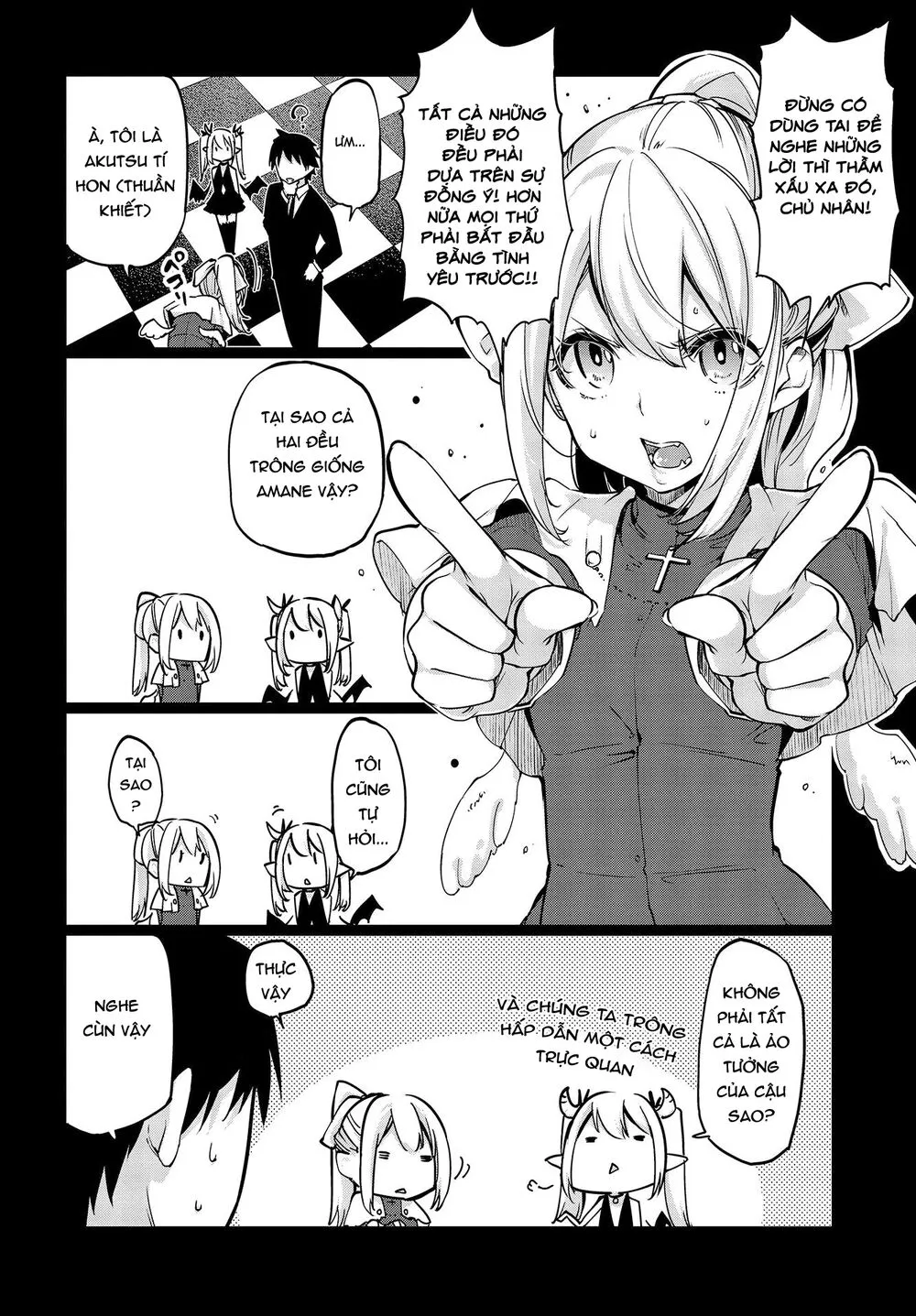 HentaiVN.net - Ảnh 15 - Con quỷ ngu ngốc dám nhờn với các chị thiên thần [Oroka na Tenshi wa Akuma to Odoru; The Foolish Angel Dances with Demons] - Chap 45