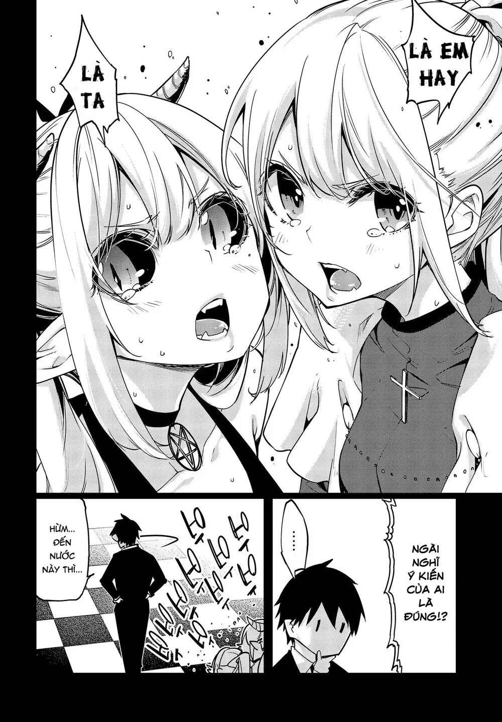 HentaiVN.net - Ảnh 21 - Con quỷ ngu ngốc dám nhờn với các chị thiên thần [Oroka na Tenshi wa Akuma to Odoru; The Foolish Angel Dances with Demons] - Chap 45