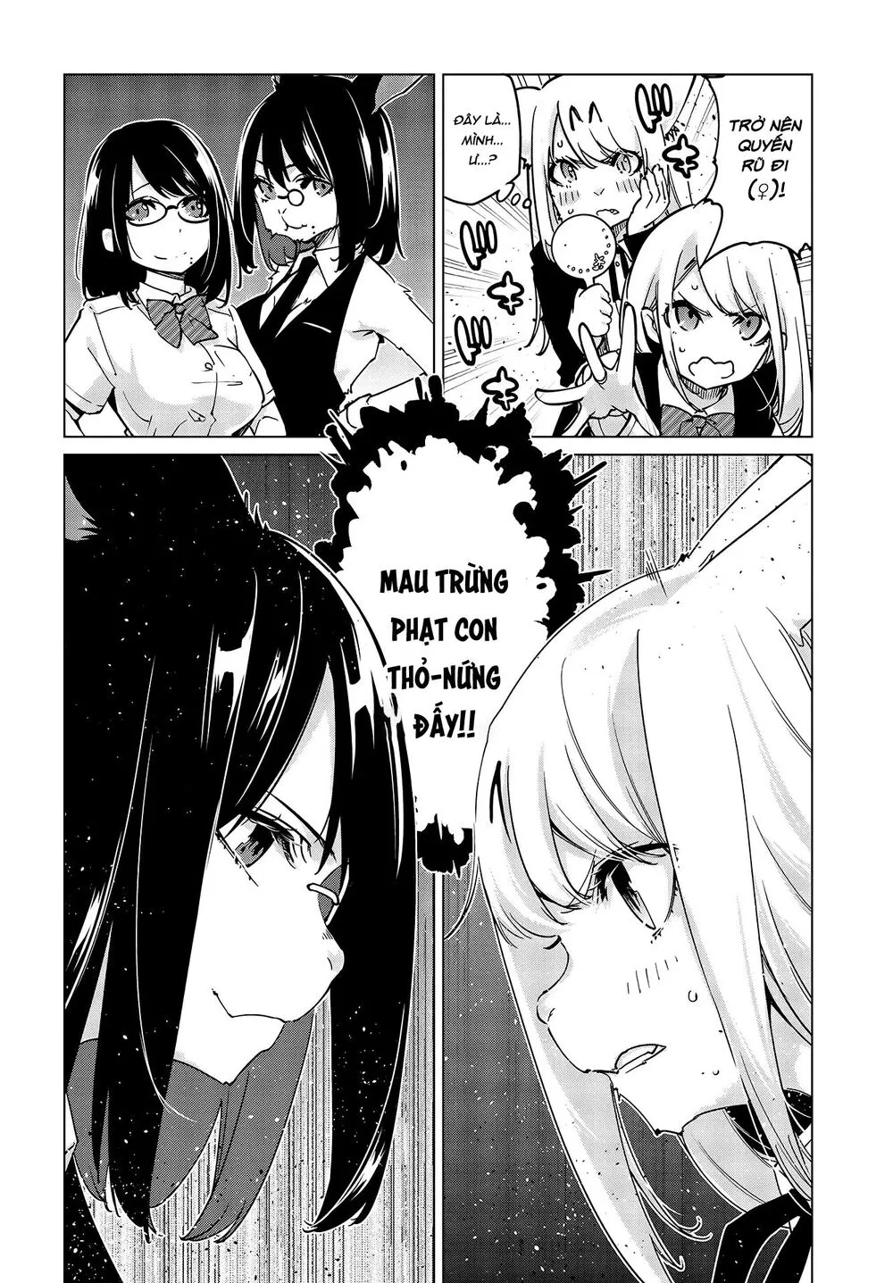 HentaiVN.net - Ảnh 9 - Con quỷ ngu ngốc dám nhờn với các chị thiên thần [Oroka na Tenshi wa Akuma to Odoru; The Foolish Angel Dances with Demons] - Chap 52
