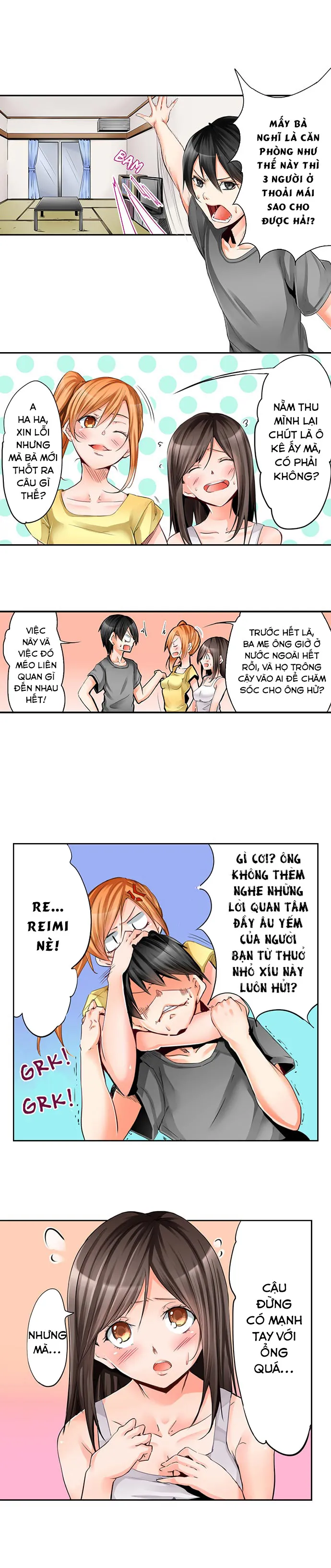 HentaiVN.net - Ảnh 4 - Tôi Và Hai Cô Bạn Ngủ Cùng Trong Căn Phòng 7 Mét Vuông! [Yojouhan de Micchaku 3P Otomarikai!; The Secret 3P Sleepover in a 7 Square Meter Room!] - Chap 1: Hai Cô Bạn Đến Ngủ Chung