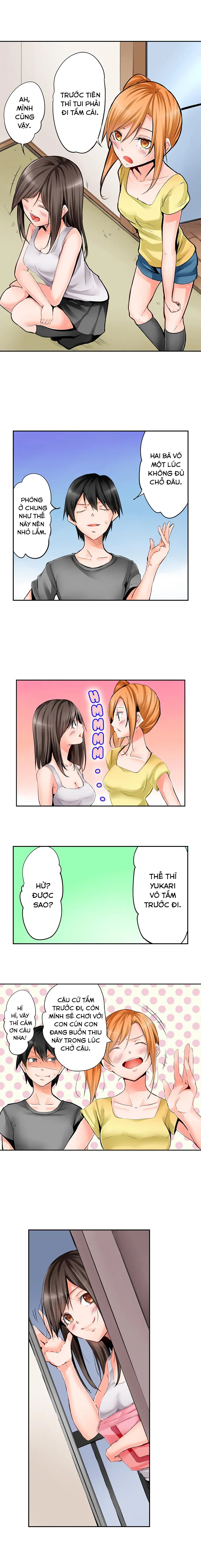 HentaiVN.net - Ảnh 6 - Tôi Và Hai Cô Bạn Ngủ Cùng Trong Căn Phòng 7 Mét Vuông! [Yojouhan de Micchaku 3P Otomarikai!; The Secret 3P Sleepover in a 7 Square Meter Room!] - Chap 1: Hai Cô Bạn Đến Ngủ Chung
