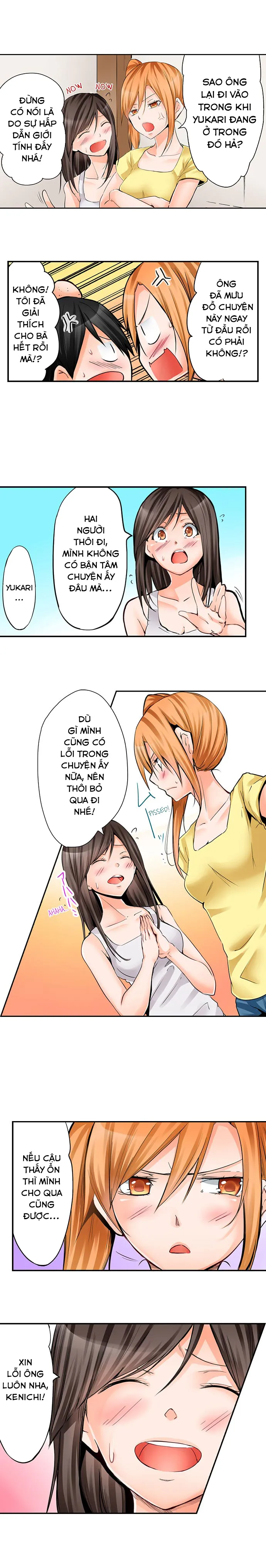HentaiVN.net - Ảnh 5 - Tôi Và Hai Cô Bạn Ngủ Cùng Trong Căn Phòng 7 Mét Vuông! [Yojouhan de Micchaku 3P Otomarikai!; The Secret 3P Sleepover in a 7 Square Meter Room!] - Chap 2: Vị Khách Lúc Nửa Đêm!