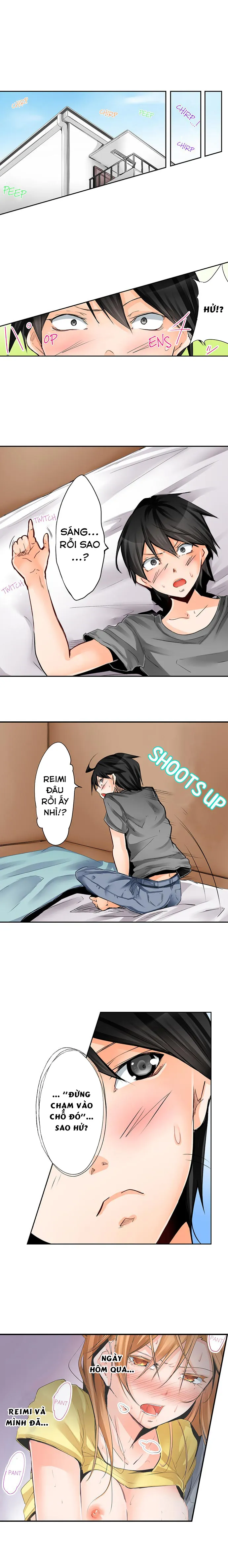 HentaiVN.net - Ảnh 4 - Tôi Và Hai Cô Bạn Ngủ Cùng Trong Căn Phòng 7 Mét Vuông! [Yojouhan de Micchaku 3P Otomarikai!; The Secret 3P Sleepover in a 7 Square Meter Room!] - Chap 4: Sờ Mó Yukari!