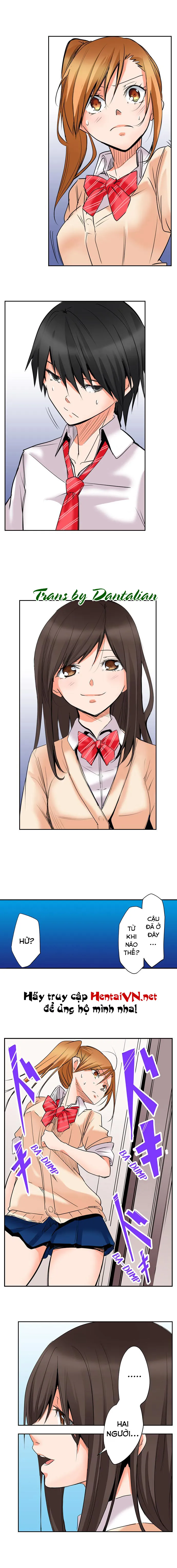 HentaiVN.net - Ảnh 9 - Tôi Và Hai Cô Bạn Ngủ Cùng Trong Căn Phòng 7 Mét Vuông! [Yojouhan de Micchaku 3P Otomarikai!; The Secret 3P Sleepover in a 7 Square Meter Room!] - Chap 14: Yukari Đã Phát Hiện!?