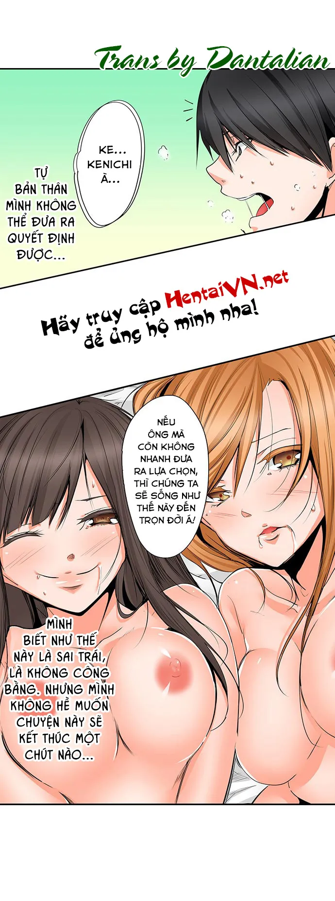 HentaiVN.net - Ảnh 12 - Tôi Và Hai Cô Bạn Ngủ Cùng Trong Căn Phòng 7 Mét Vuông! [Yojouhan de Micchaku 3P Otomarikai!; The Secret 3P Sleepover in a 7 Square Meter Room!] - Chap 18: Cứ Như Thế Này, Đến Mãi Về Sau! [END]