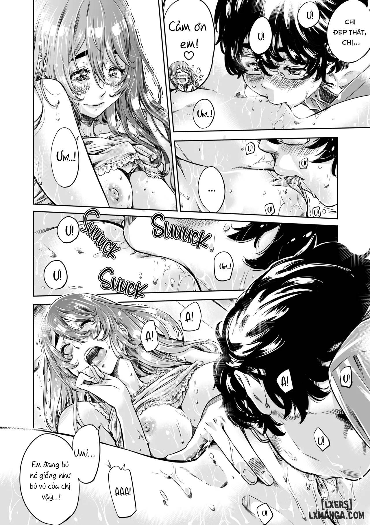 HentaiVN.net - Ảnh 14 - Chị tôi chỉ thỏa mãn tôi một chút thôi nên không sao đâu 1. - Oneshot