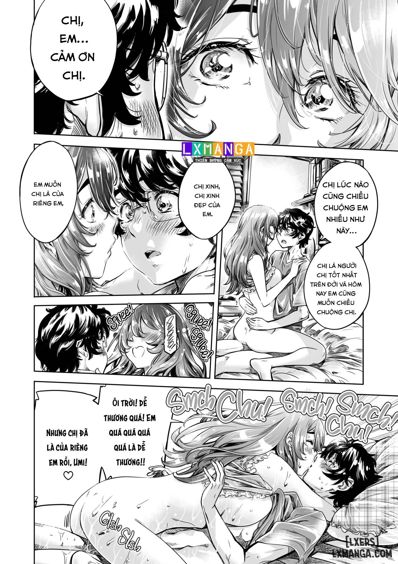 HentaiVN.net - Ảnh 18 - Chị tôi chỉ thỏa mãn tôi một chút thôi nên không sao đâu 1. - Oneshot