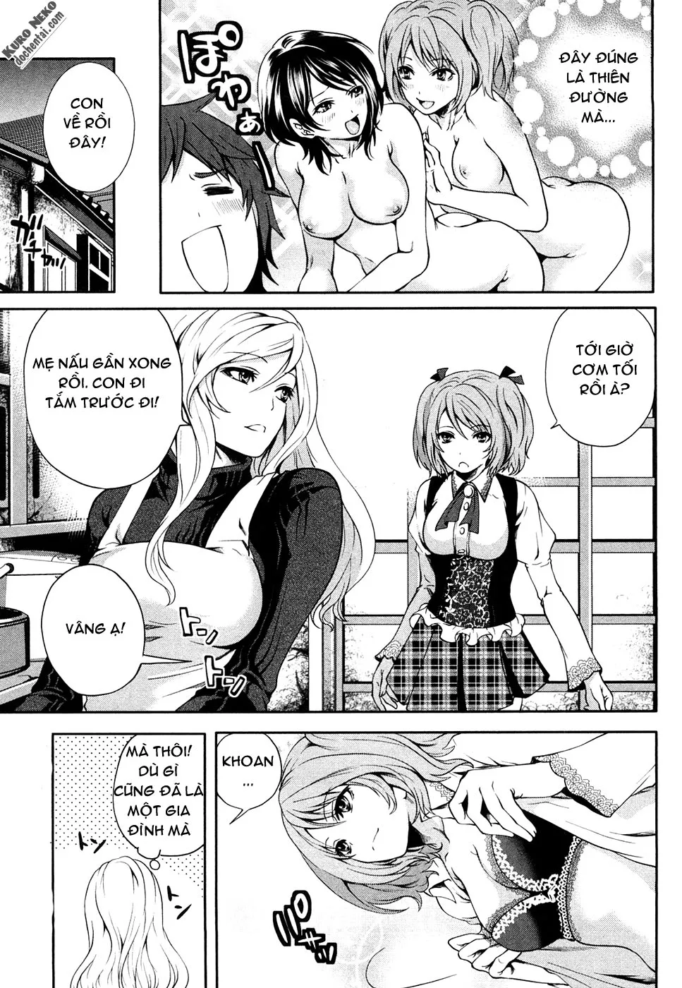 HentaiVN.net - Ảnh 19 - Shimoeda-sanchi no Akarui Shokutaku [Shimoeda-san Chi no Akarui Shokutaku] - Chap 1