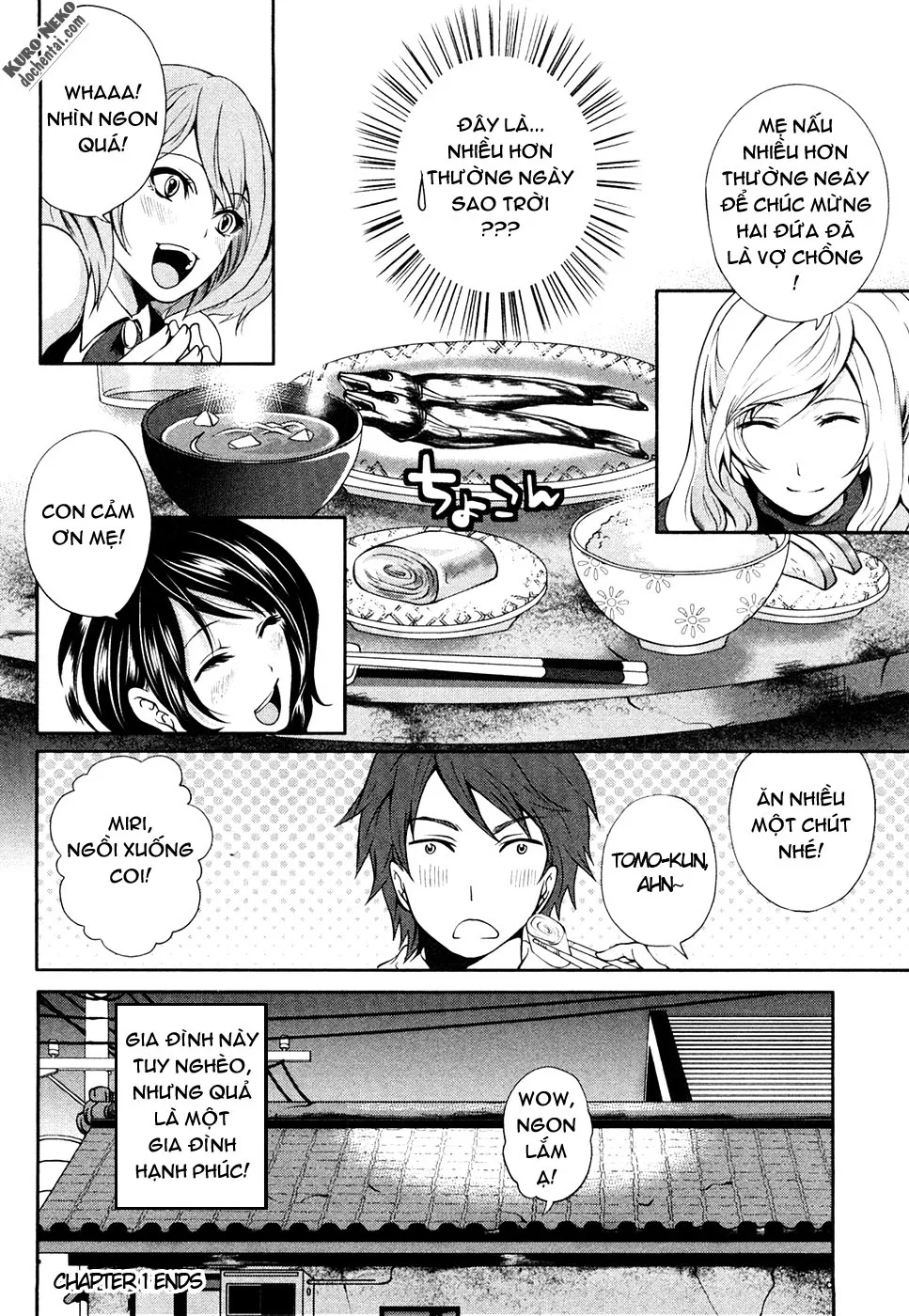 HentaiVN.net - Ảnh 28 - Shimoeda-sanchi no Akarui Shokutaku [Shimoeda-san Chi no Akarui Shokutaku] - Chap 1