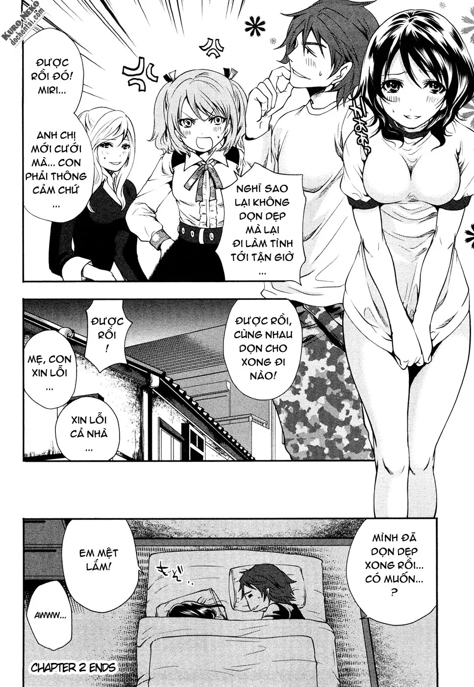 HentaiVN.net - Ảnh 20 - Shimoeda-sanchi no Akarui Shokutaku [Shimoeda-san Chi no Akarui Shokutaku] - Chap 2