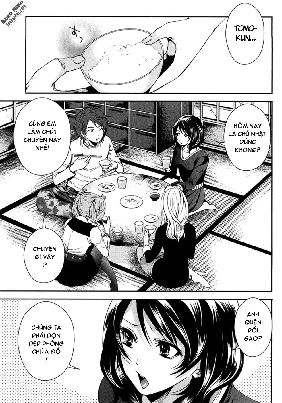 HentaiVN.net - Ảnh 3 - Shimoeda-sanchi no Akarui Shokutaku [Shimoeda-san Chi no Akarui Shokutaku] - Chap 2