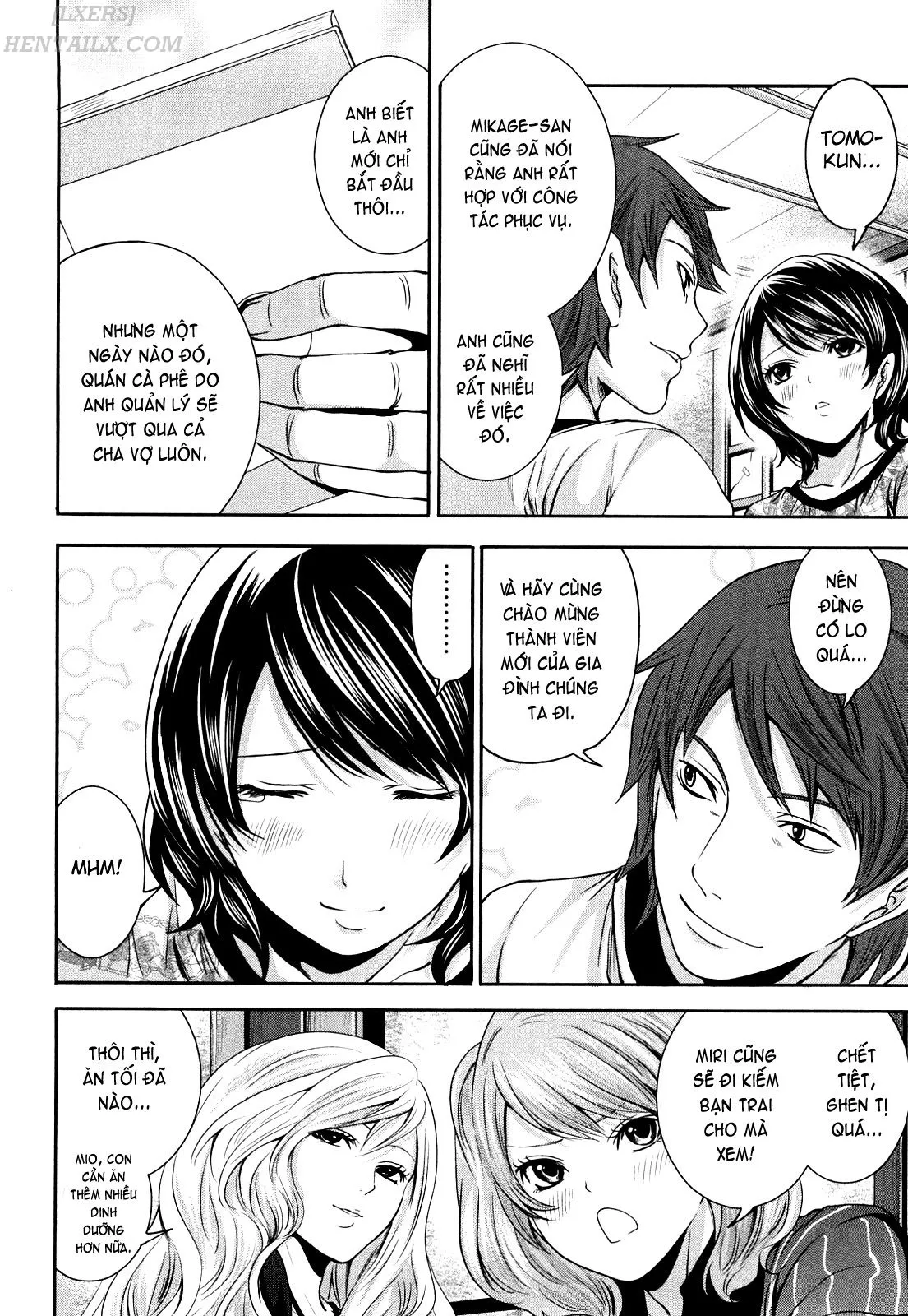 HentaiVN.net - Ảnh 7 - Shimoeda-sanchi no Akarui Shokutaku [Shimoeda-san Chi no Akarui Shokutaku] - Chap 8