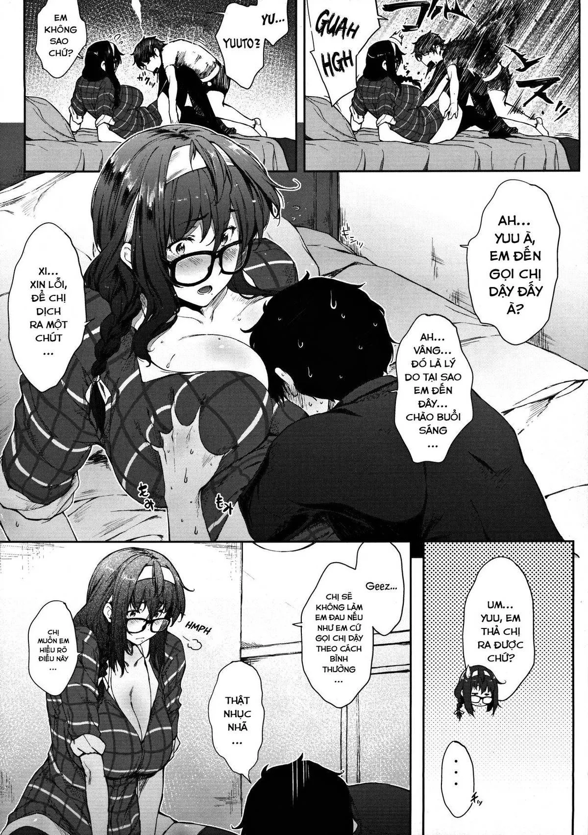HentaiVN.net - Ảnh 6 - With My Stepsister While My Mom's Not Home [Babaa No Inu Ma Ni Nee-Chan To] - Oneshot