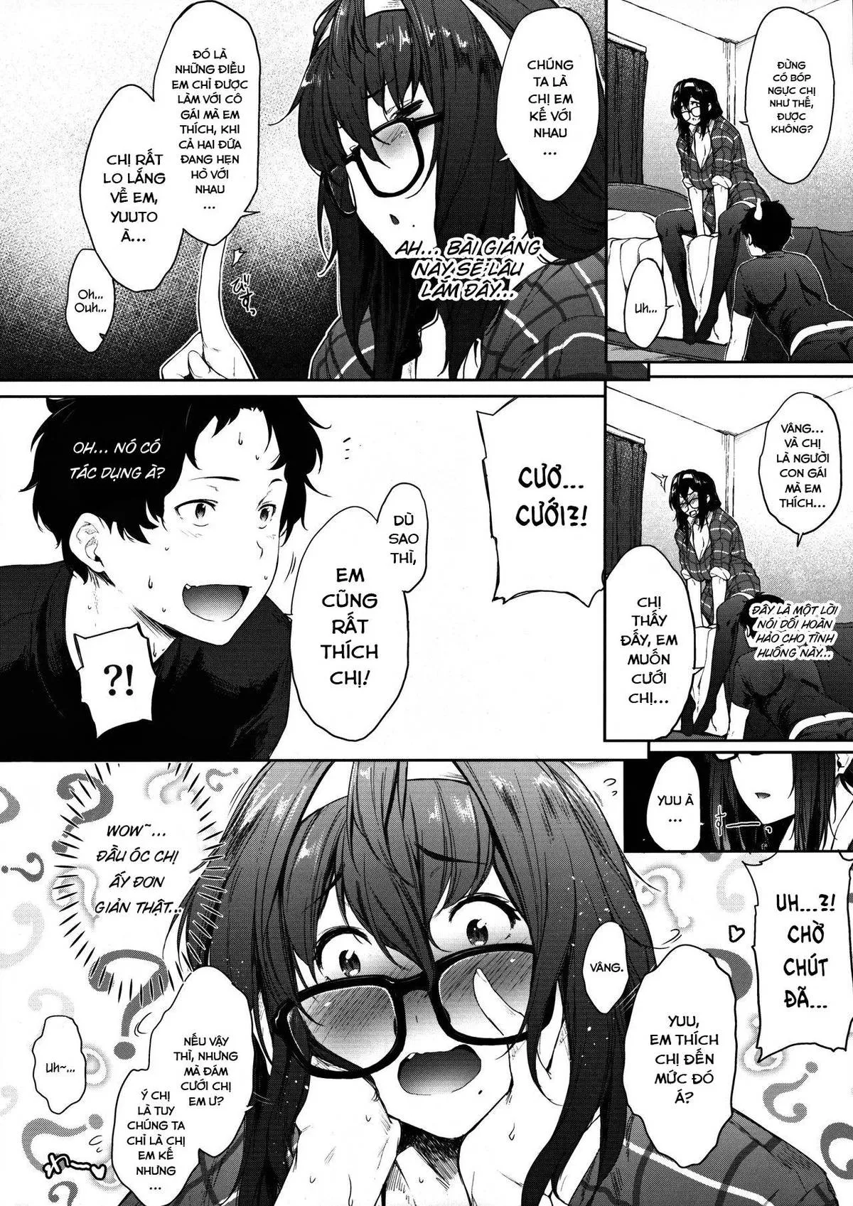 HentaiVN.net - Ảnh 7 - With My Stepsister While My Mom's Not Home [Babaa No Inu Ma Ni Nee-Chan To] - Oneshot