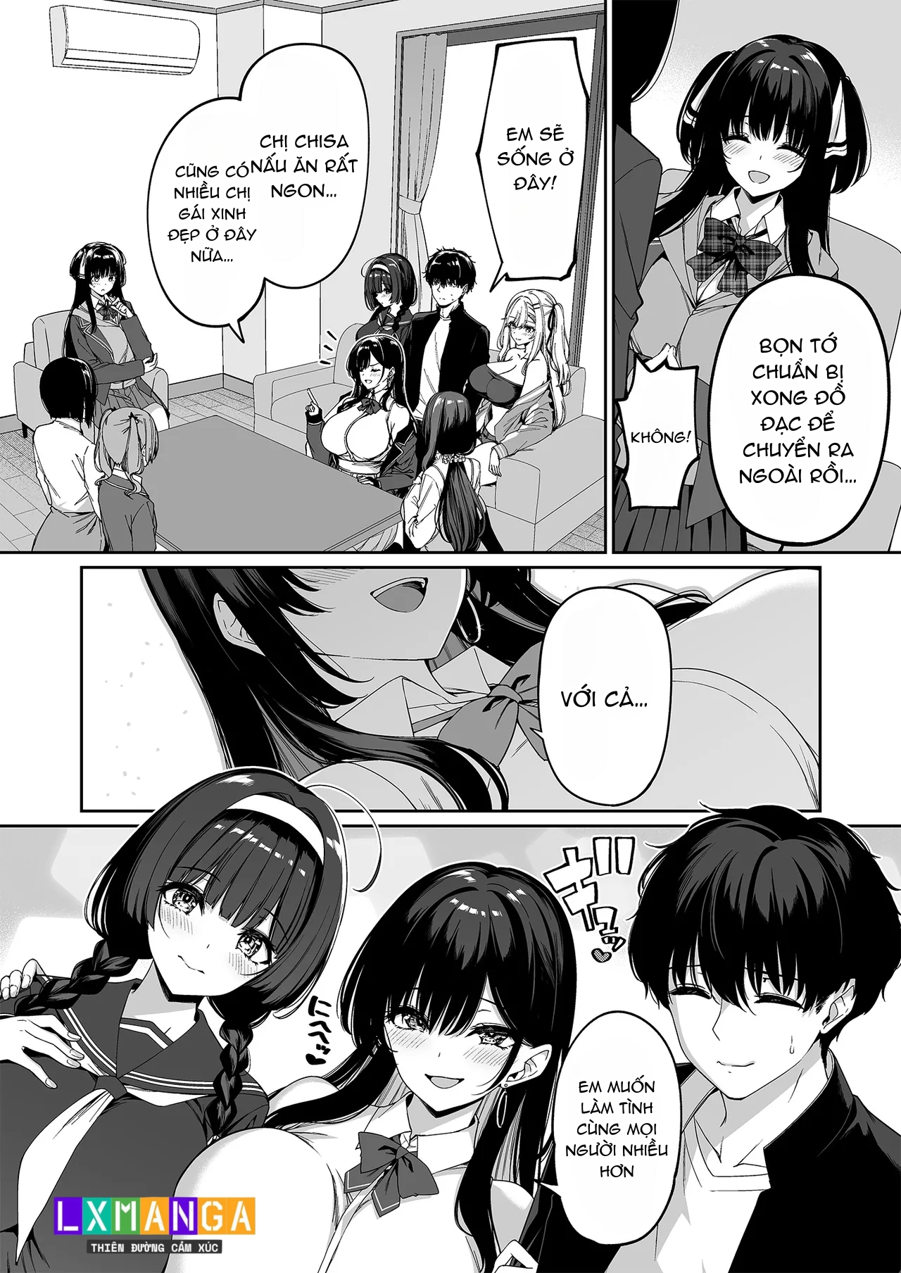 HentaiVN.net - Ảnh 24 - InCha Couple ga You Gal-tachi to SEX Training Suru Hanashi 5 - Chap 2 - End