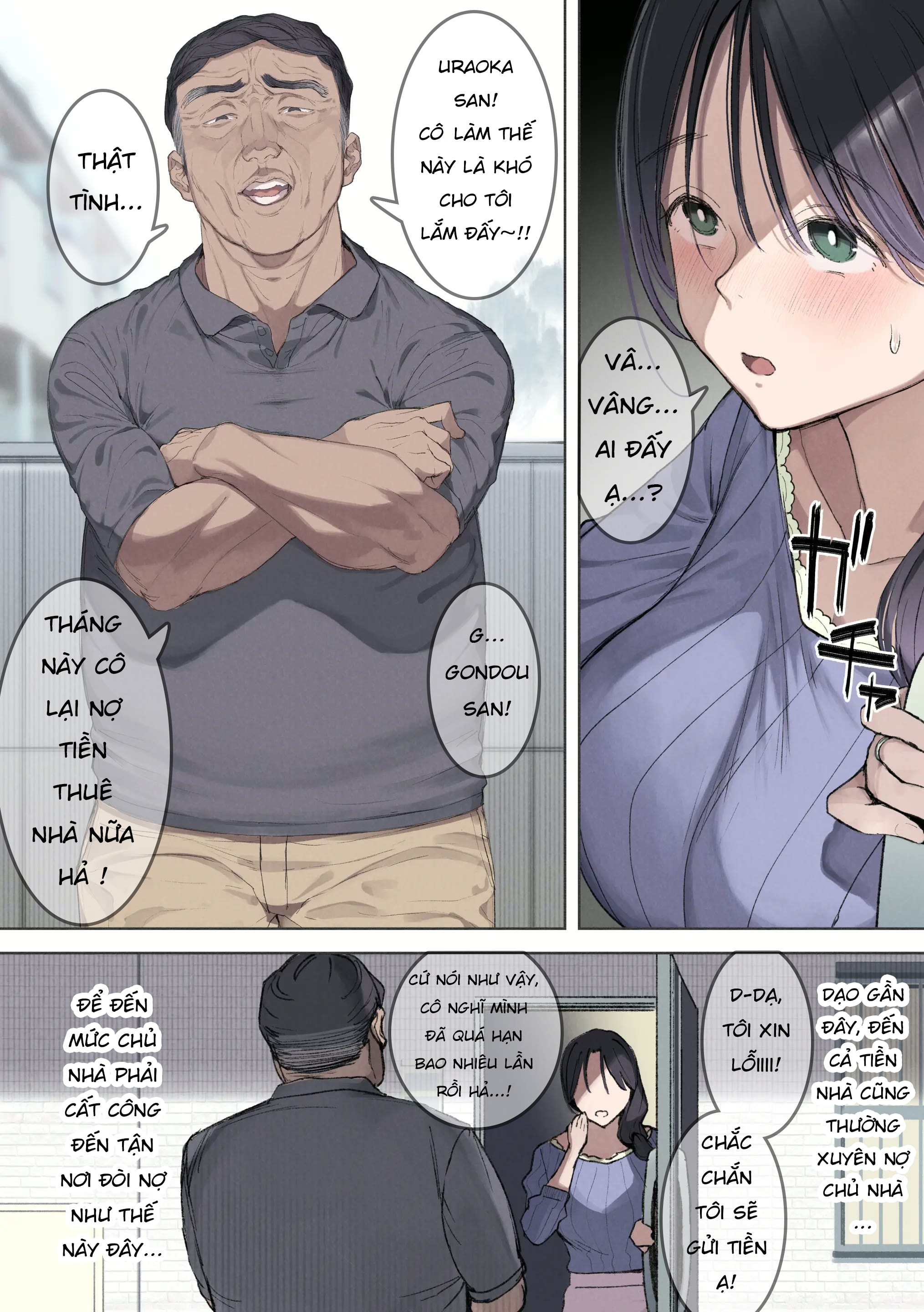 HentaiVN.net - Ảnh 5 - Tôi không thể trả tiền thuê nhà tháng này. - Oneshot