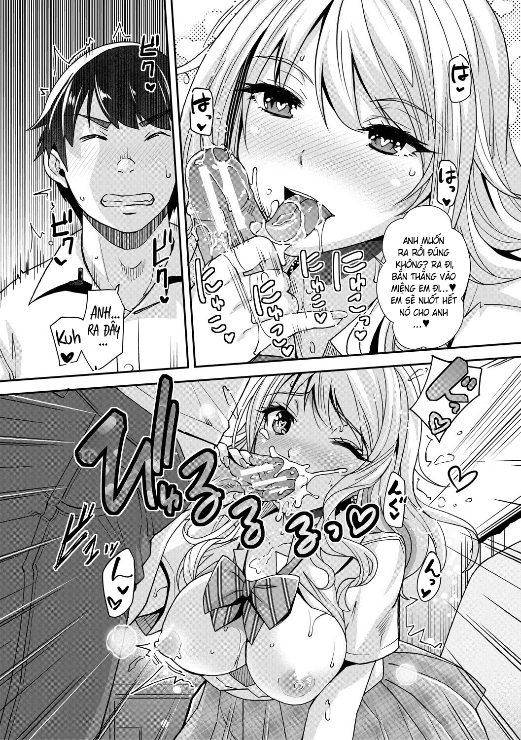 HentaiVN.net - Ảnh 15 - Cô em gái gyaru ra liên tục trong trò chơi thôi miên! - Chap 1