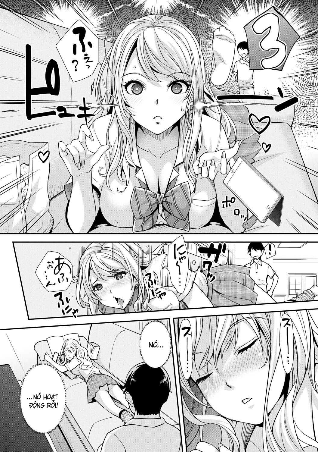 HentaiVN.net - Ảnh 7 - Cô em gái gyaru ra liên tục trong trò chơi thôi miên! - Chap 1