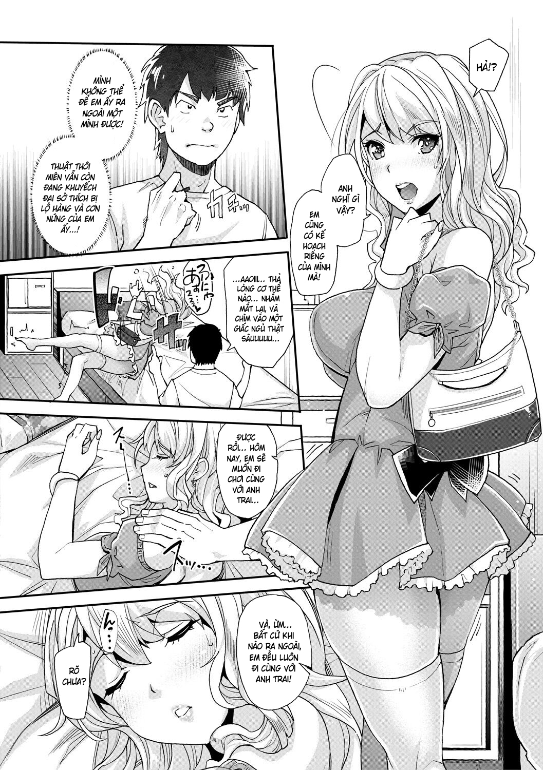 HentaiVN.net - Ảnh 12 - Cô em gái gyaru ra liên tục trong trò chơi thôi miên! - Chap 2