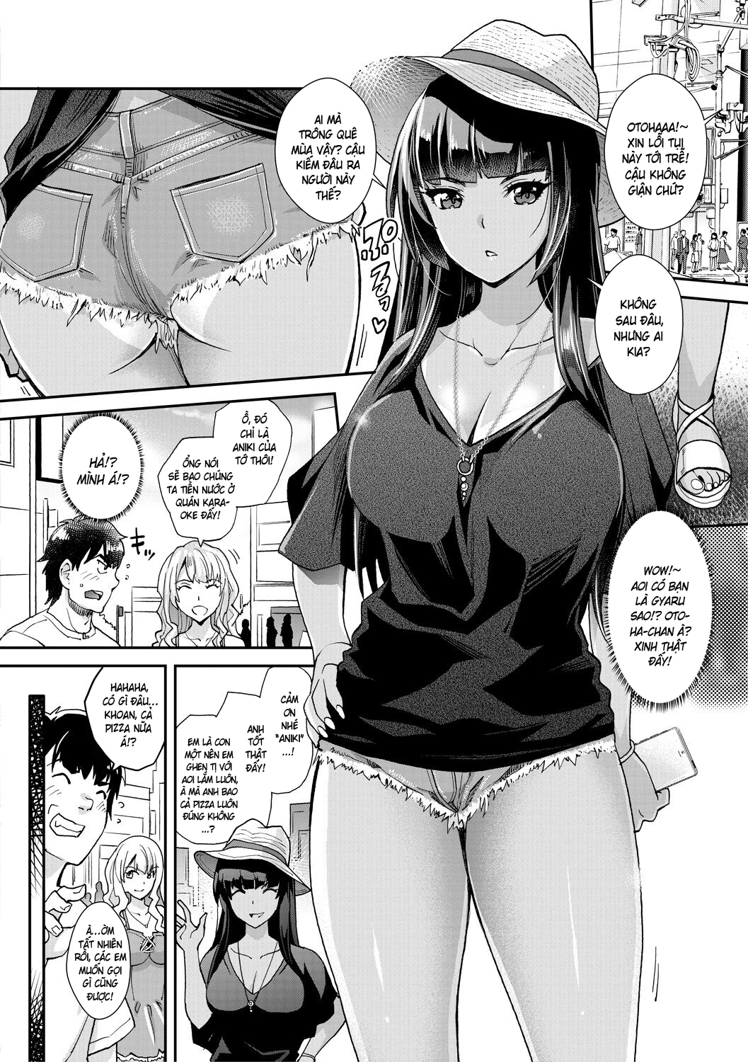 HentaiVN.net - Ảnh 14 - Cô em gái gyaru ra liên tục trong trò chơi thôi miên! - Chap 2