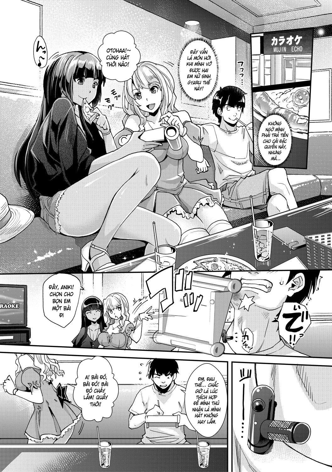 HentaiVN.net - Ảnh 15 - Cô em gái gyaru ra liên tục trong trò chơi thôi miên! - Chap 2