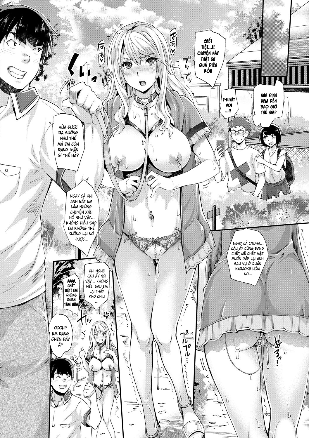 HentaiVN.net - Ảnh 12 - Cô em gái gyaru ra liên tục trong trò chơi thôi miên! - Chap 4