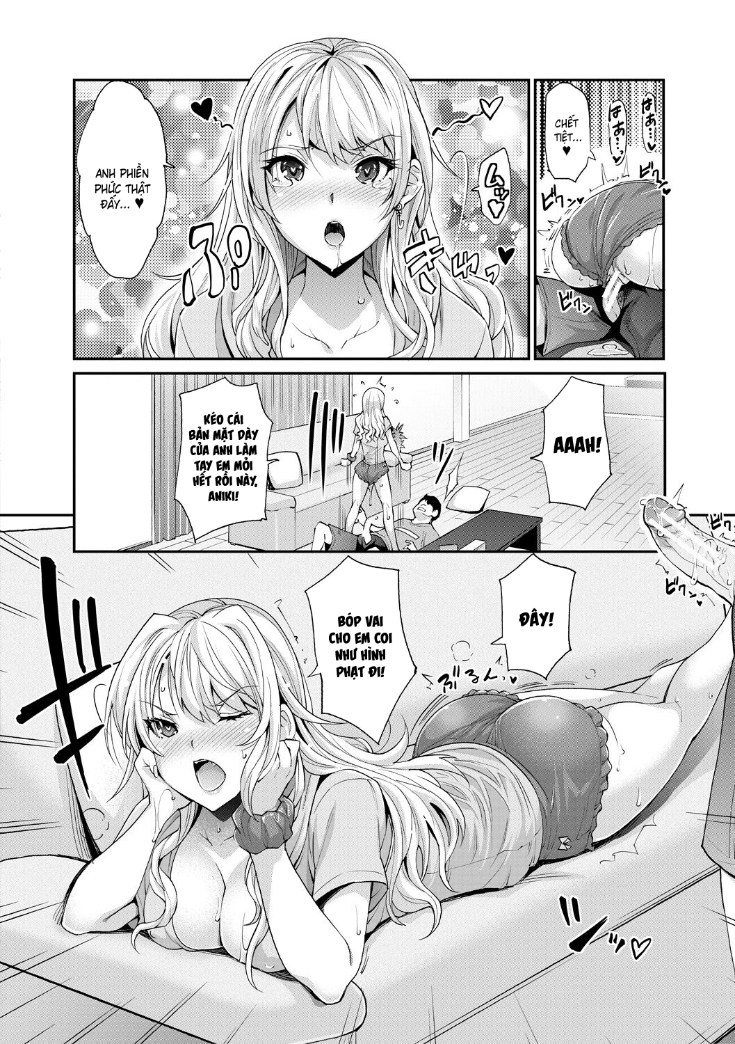 HentaiVN.net - Ảnh 10 - Cô em gái gyaru ra liên tục trong trò chơi thôi miên! - Chap 5