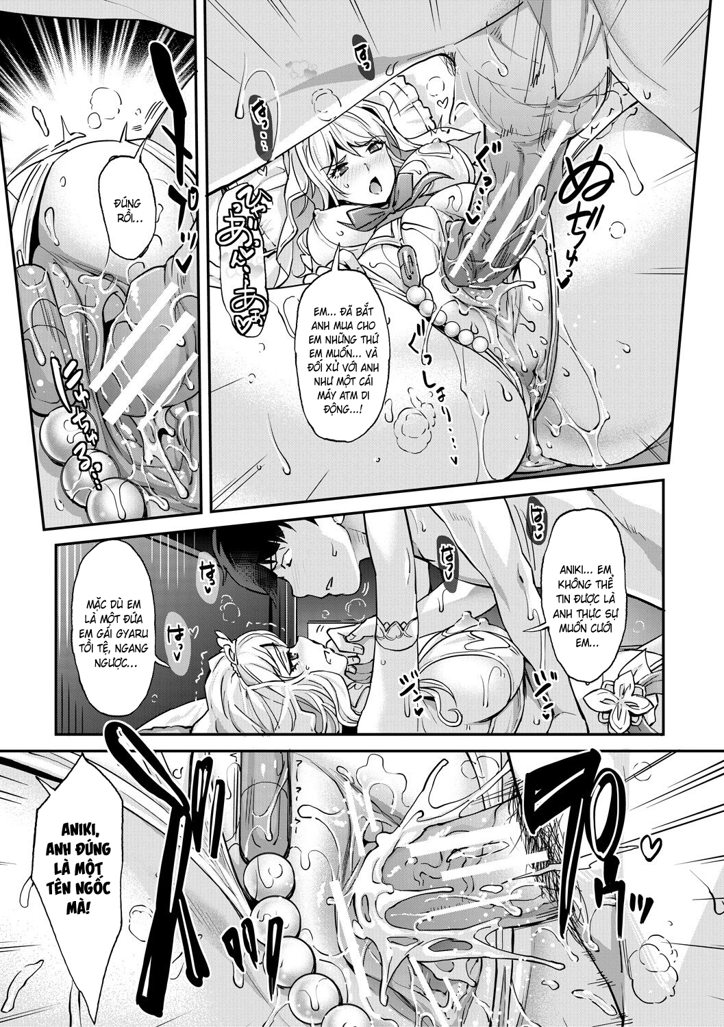 HentaiVN.net - Ảnh 21 - Cô em gái gyaru ra liên tục trong trò chơi thôi miên! - Chap 7