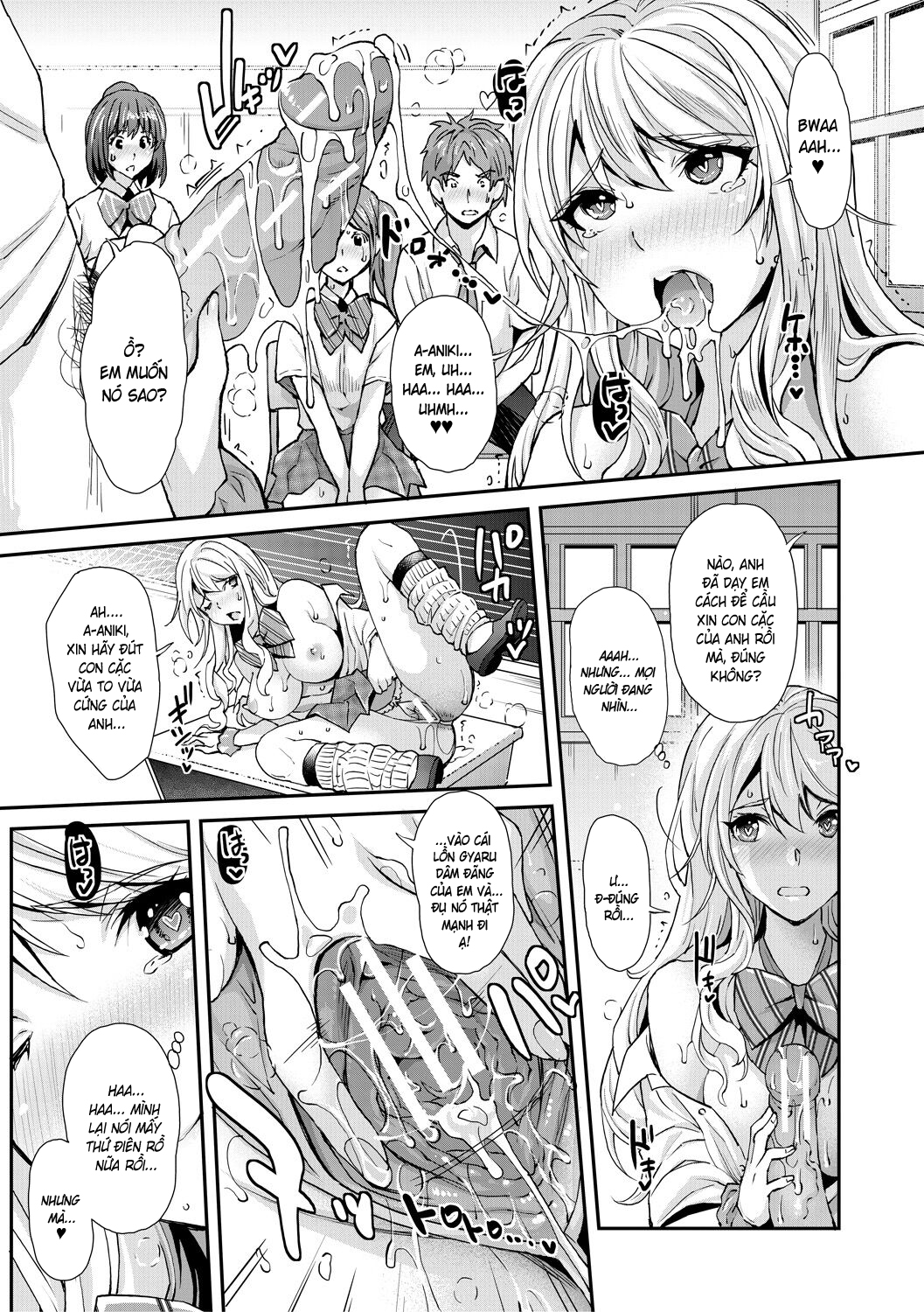 HentaiVN.net - Ảnh 7 - Cô em gái gyaru ra liên tục trong trò chơi thôi miên! - Chap 7