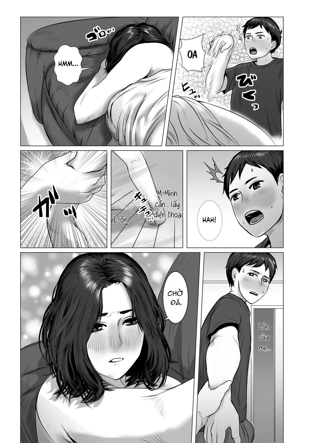 HentaiVN.net - Ảnh 11 - Khi say mẹ tôi hay phạm sai lầm, nên tôi cũng sai lầm theo - Oneshot
