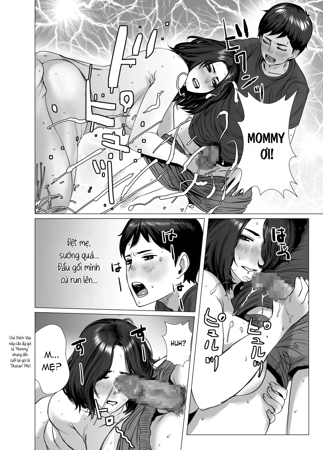 HentaiVN.net - Ảnh 14 - Khi say mẹ tôi hay phạm sai lầm, nên tôi cũng sai lầm theo - Oneshot