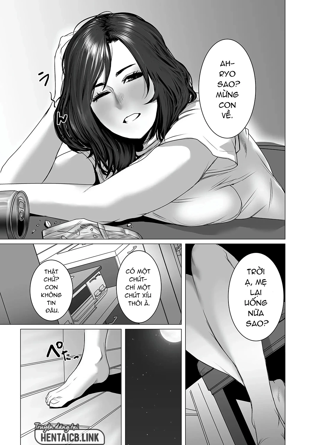 HentaiVN.net - Ảnh 3 - Khi say mẹ tôi hay phạm sai lầm, nên tôi cũng sai lầm theo - Oneshot