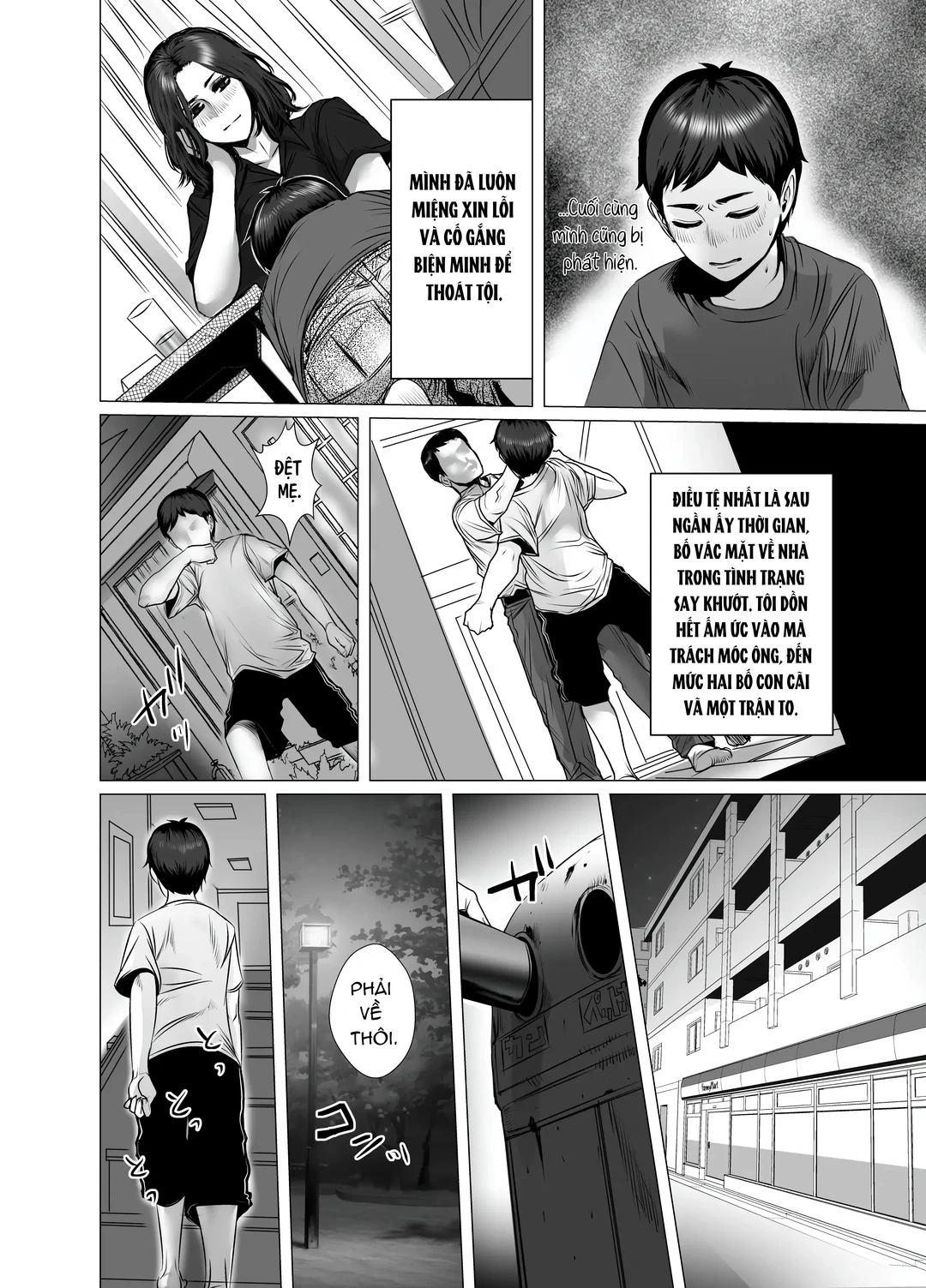 HentaiVN.net - Ảnh 32 - Khi say mẹ tôi hay phạm sai lầm, nên tôi cũng sai lầm theo - Oneshot