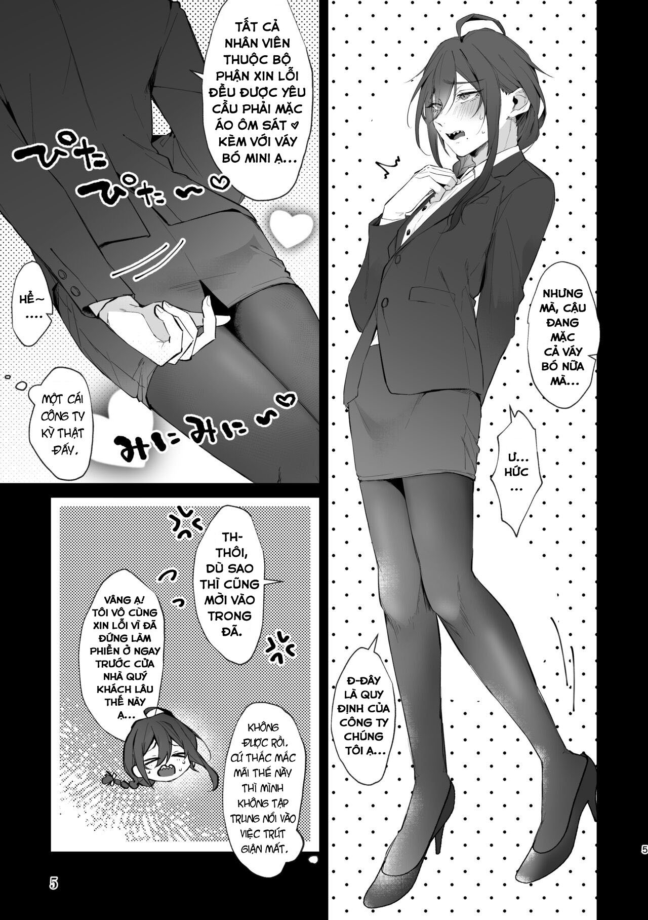 HentaiVN.net - Ảnh 5 - Dogeza & Shikkin & Soku Hame. Shutchou Shazai Gakari Ayase Mayoi no Unmei wa - Oneshot