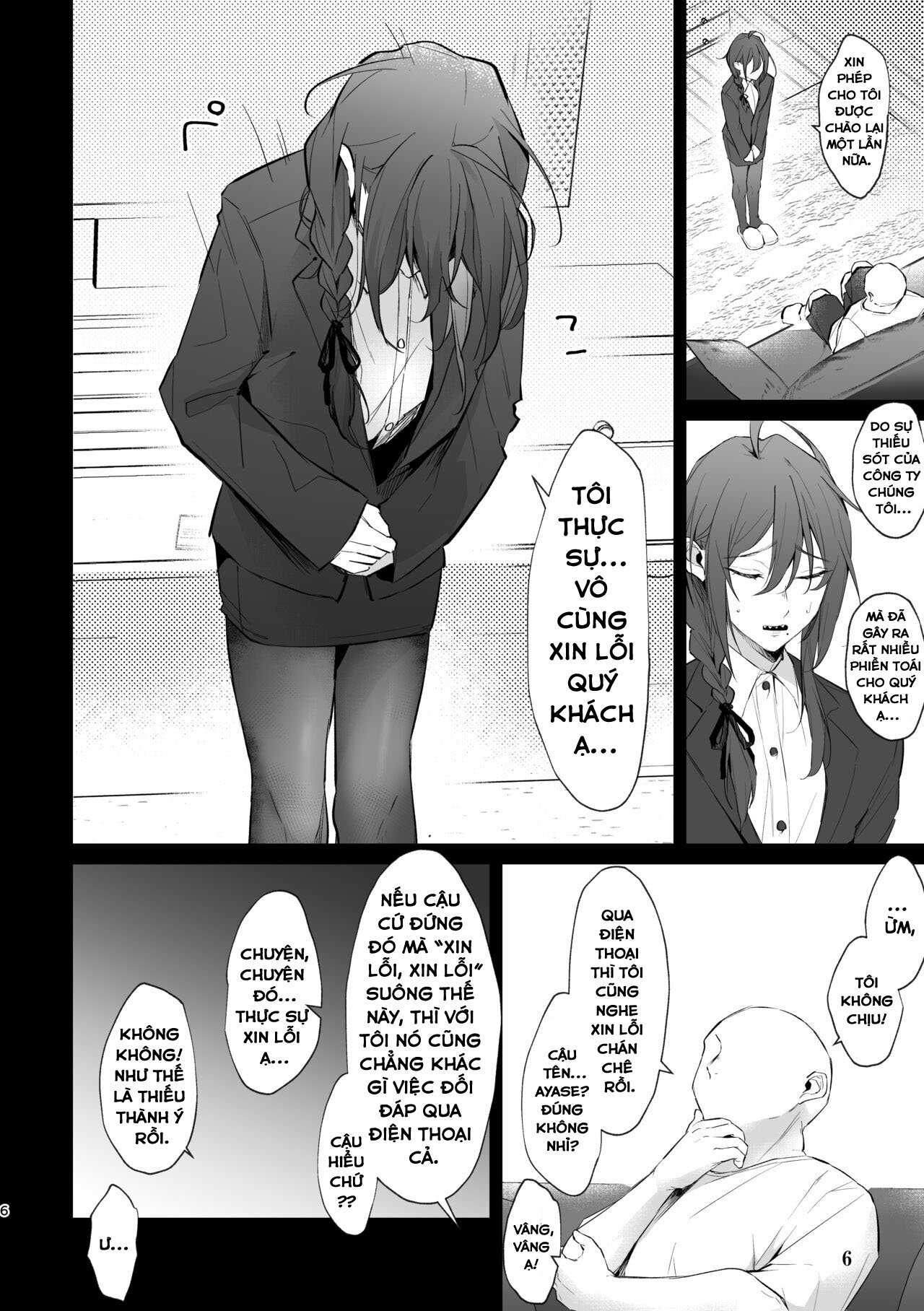 HentaiVN.net - Ảnh 6 - Dogeza & Shikkin & Soku Hame. Shutchou Shazai Gakari Ayase Mayoi no Unmei wa - Oneshot