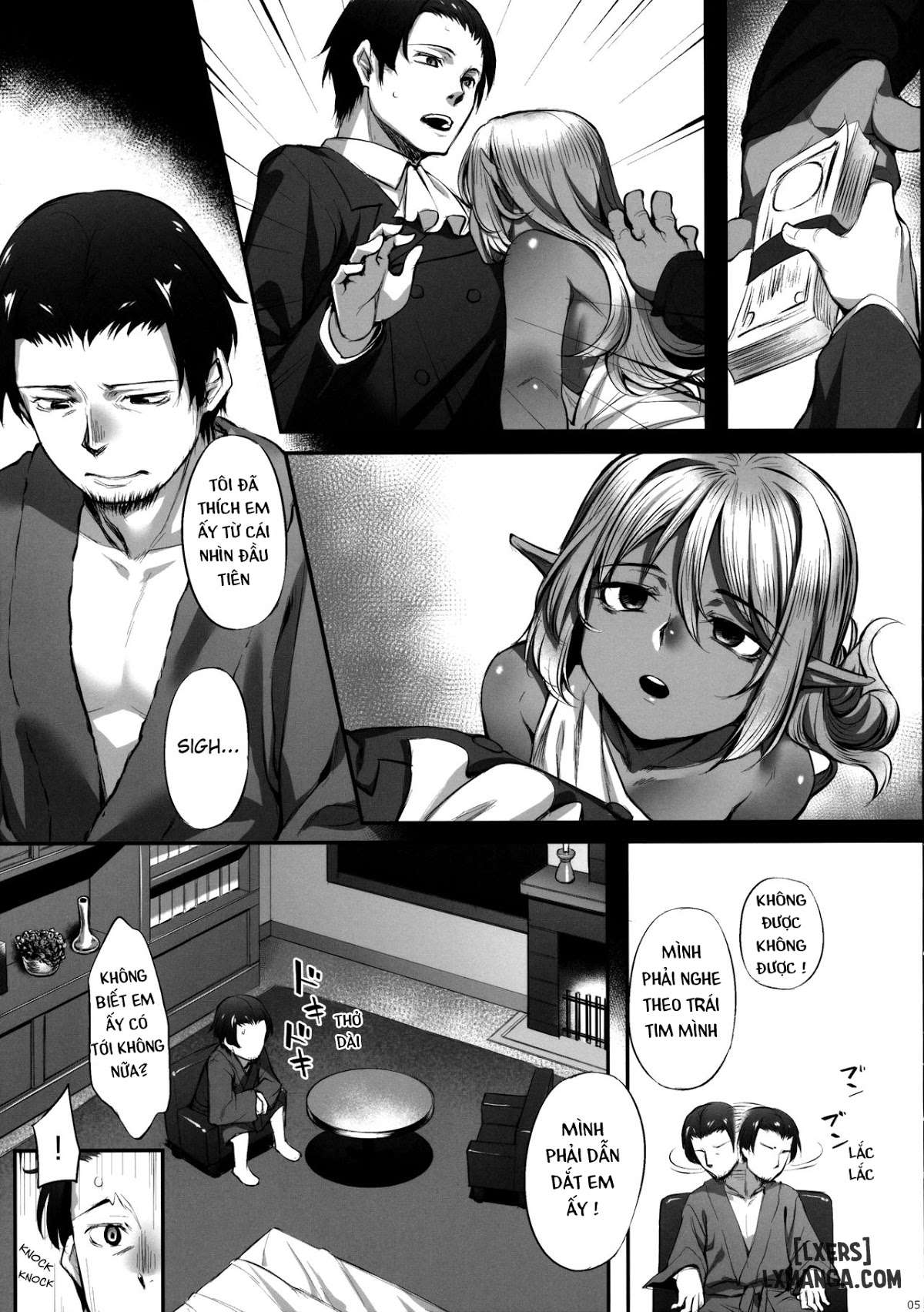 HentaiVN.net - Ảnh 6 - Cuộc Sống Với Cô Hầu Elf [Maid-san to no Seikatsu] - Oneshot