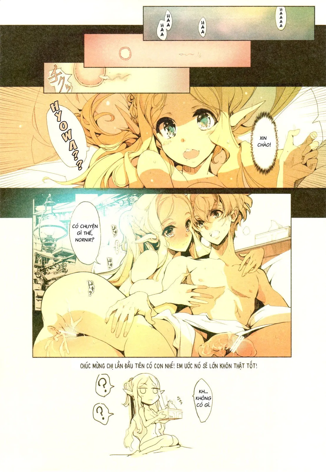 HentaiVN.net - Ảnh 28 - Cô Vợ Yêu Tinh [Elven Bride] - Tiền Truyện: Kanaya x Norn
