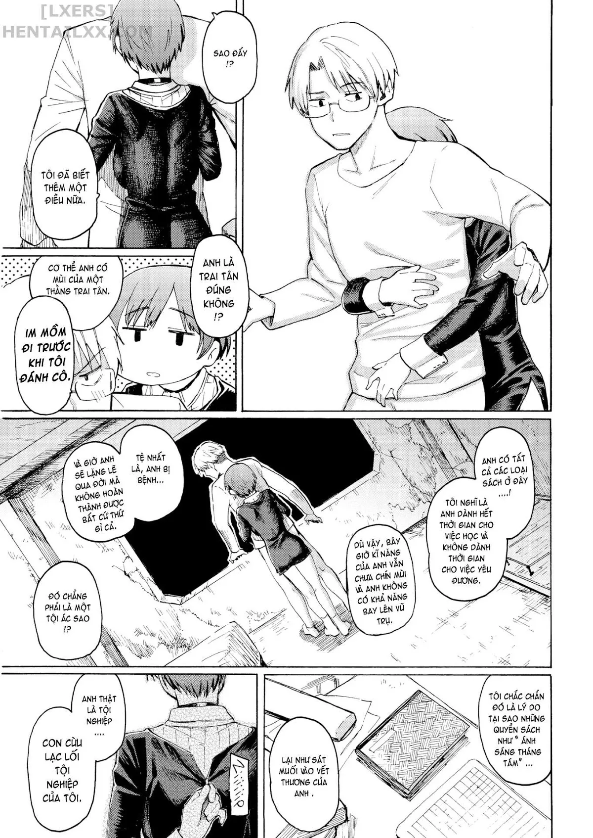 HentaiVN.net - Ảnh 12 - Your Song [Waiting For Summer; Bitterness of Adolescence; Next-Door to Happiness; Mid-life Medicine; Bouquet for a Sunny Day; Megumi's Fruits; Springtime Cow Rearing; Memorial Flower Garden; Canary Hill; The Electric Sheep of the End] - Chap 10: The Electric Sheep of the End (Hết)