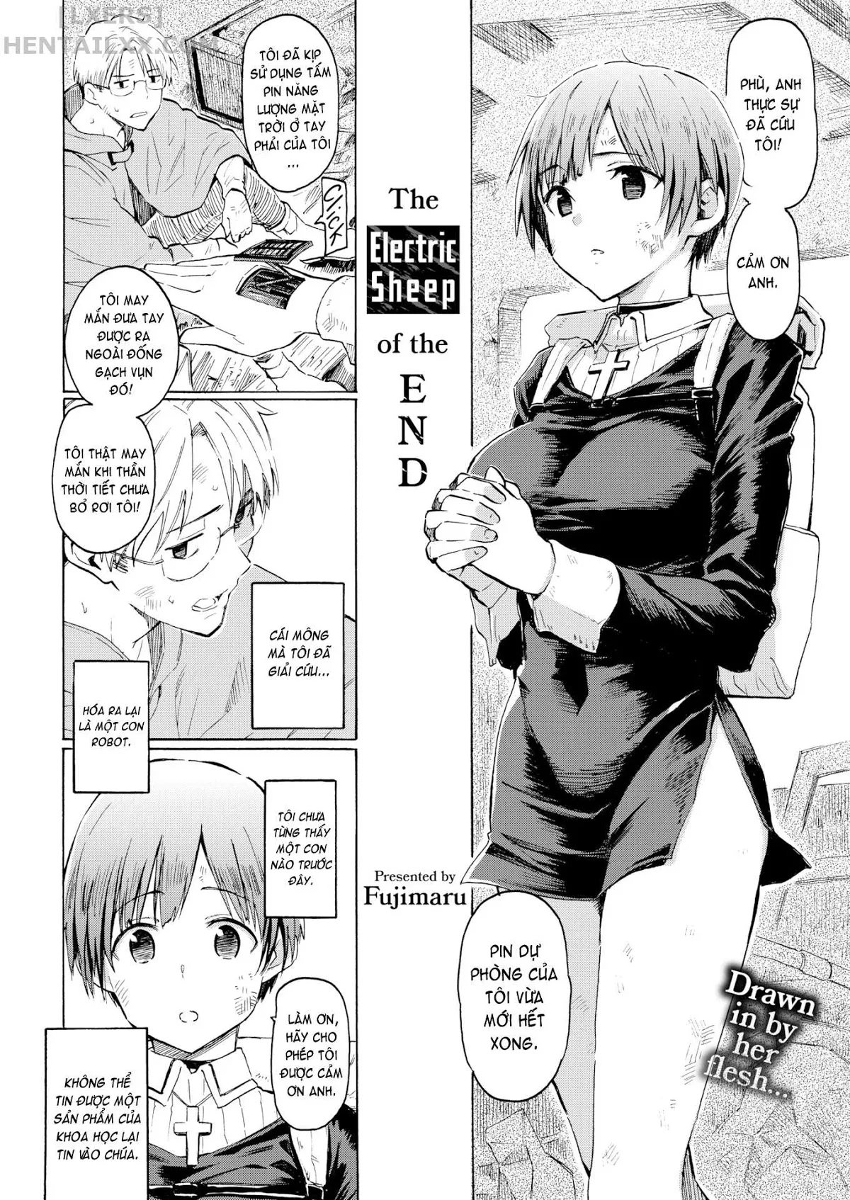 HentaiVN.net - Ảnh 3 - Your Song [Waiting For Summer; Bitterness of Adolescence; Next-Door to Happiness; Mid-life Medicine; Bouquet for a Sunny Day; Megumi's Fruits; Springtime Cow Rearing; Memorial Flower Garden; Canary Hill; The Electric Sheep of the End] - Chap 10: The Electric Sheep of the End (Hết)